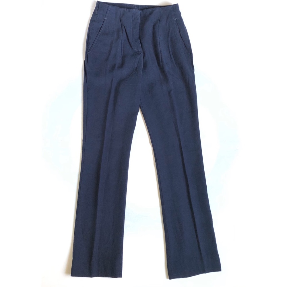 Zara Navy Blue High Waisted Pants